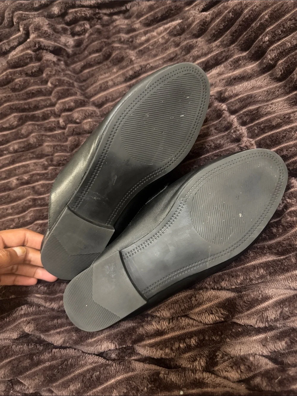 Steve Madden Black Leather Slip-On - Kandi